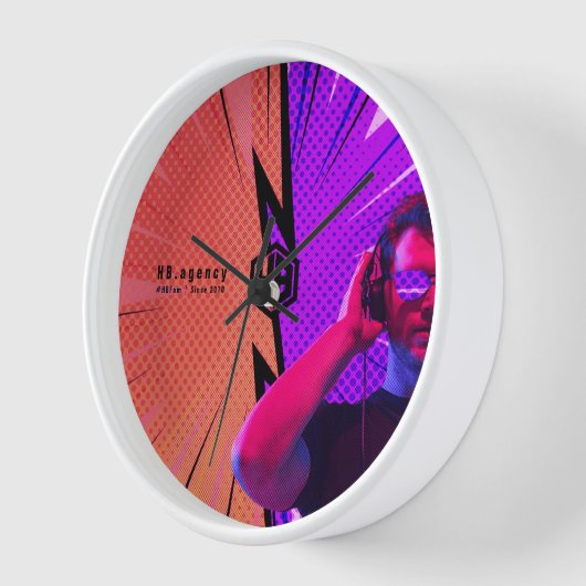 HBクロック – #HBFam 壁時計 (傾斜)