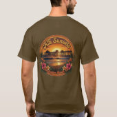 HBサンセット 70年代レトロ Tシャツ (裏面)