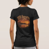 HBサンセットTシャツ (レディース) Tシャツ (裏面)