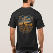 HBサンセットTシャツ(男性用) Tシャツ (裏面)