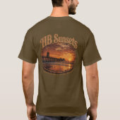 HBサンセットTシャツ(男性用) Tシャツ (裏面)