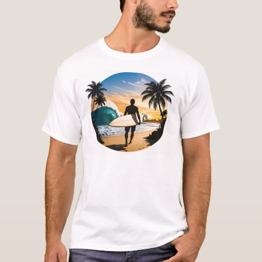 HBサーフ&サンセットTシャツ Tシャツ (正面)