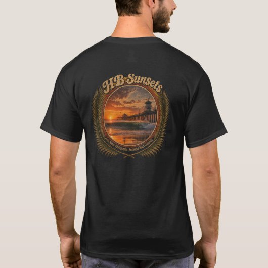 HB サンセットサーフTシャツ Tシャツ (裏面)