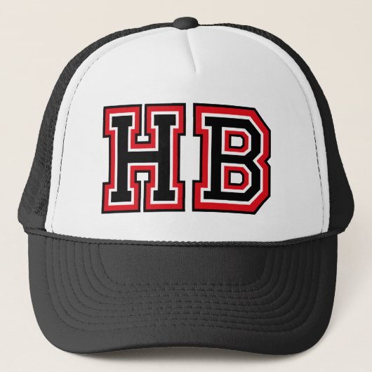 "HB"モノグラム キャップ (正面)