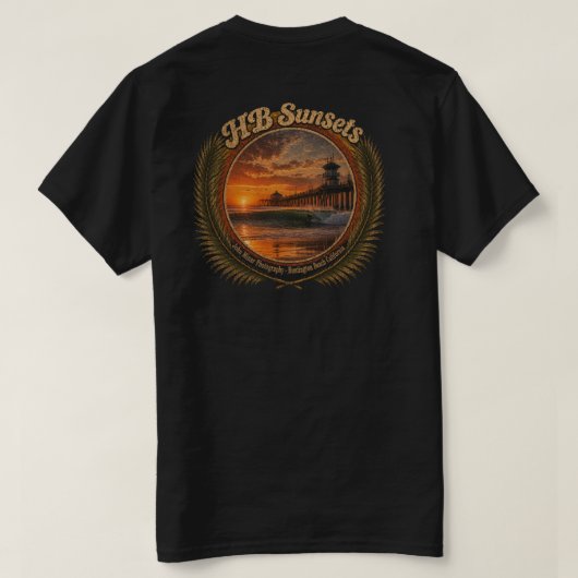 HB 夕焼け Tシャツ (男性用) (デザイン裏面)