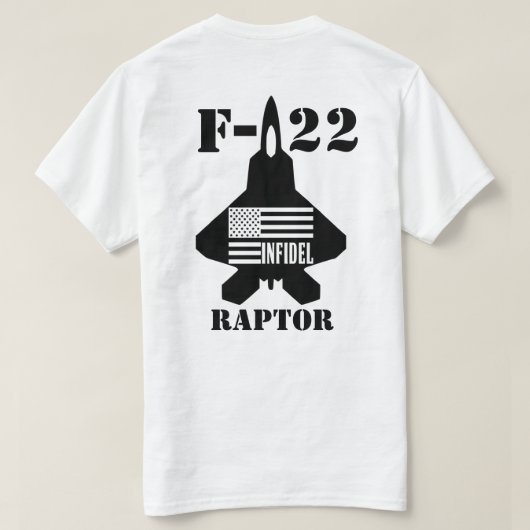 HB F-22の異端者 Tシャツ (デザイン裏面)