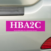 HBA2C バンパーステッカー (車上)