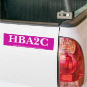 HBA2C バンパーステッカー (トラック上)