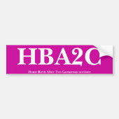 HBA2C バンパーステッカー (正面)