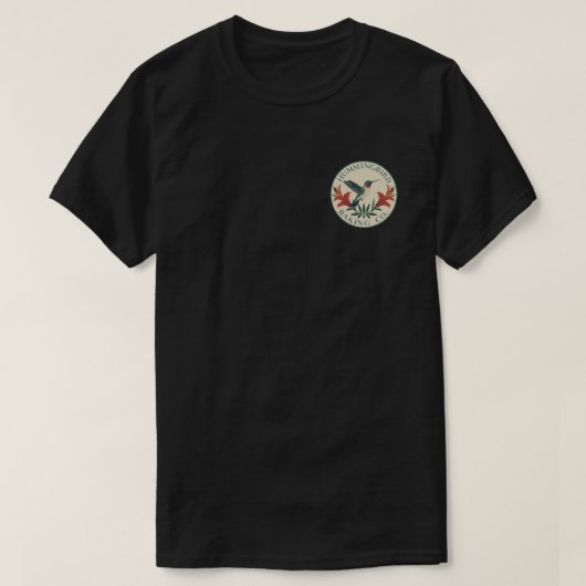 HBC フォークアート ロゴ メンズTシャツ Tシャツ (デザイン正面)