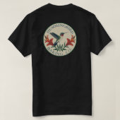 HBC フォークアート ロゴ メンズTシャツ Tシャツ (デザイン裏面)