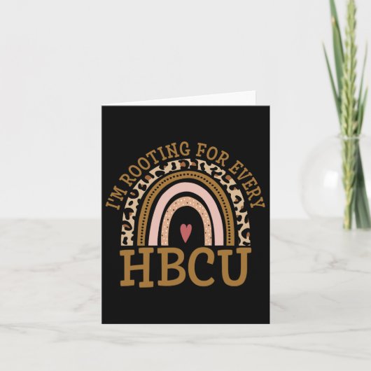 Hbcuの卒業式プライド・ヒストルを応援している カード (正面)