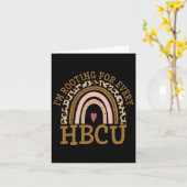 Hbcuの卒業式プライド・ヒストルを応援している カード (黄色い花)