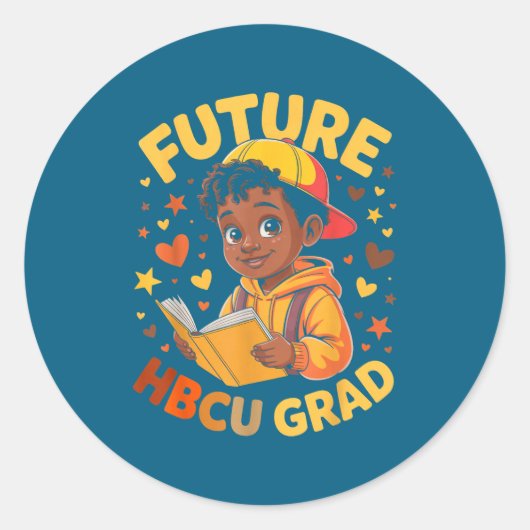 HBCUの未来の卒業生 ジューンティーサンスクール ラウンドシール (正面)