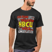 HBCUの赤と白学生または卒業 Tシャツ (正面)