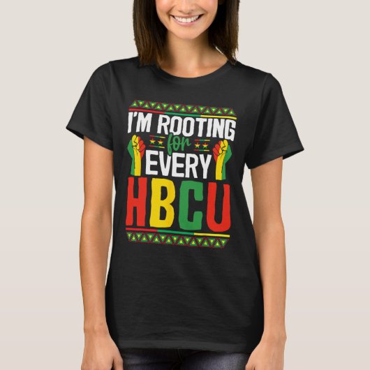 HBCUを応援する黒人歴史月間の学生たち Tシャツ (正面)