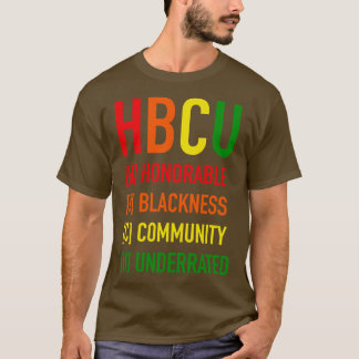 HBCUアクロニムブラックネスプライド Tシャツ