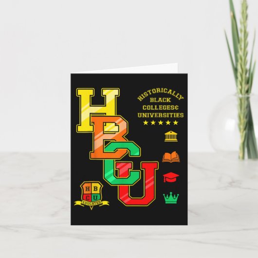 Hbcuアパレルヒストリカルブラックカレッジユニバーシティー カード (正面)