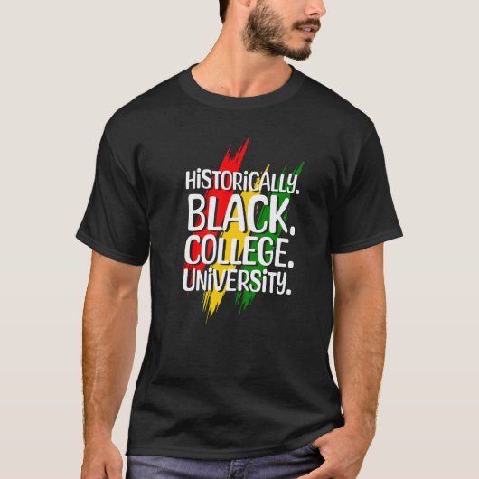 HBCUアパレルヒストリカルブラックカレッジHBCUプレミアム Tシャツ (正面)