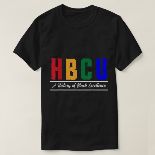 HBCUアパレルヒストリカルブラックカレッジHBCU Tシャツ (デザイン正面)