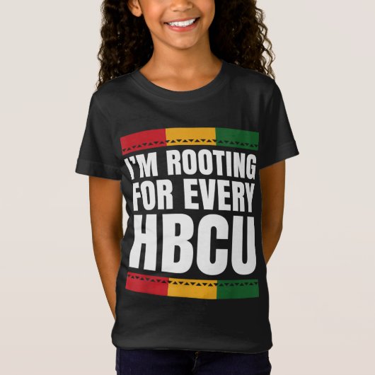 HBCUアフリカンアメリカン・カレッジ学生デザイン Tシャツ (正面)