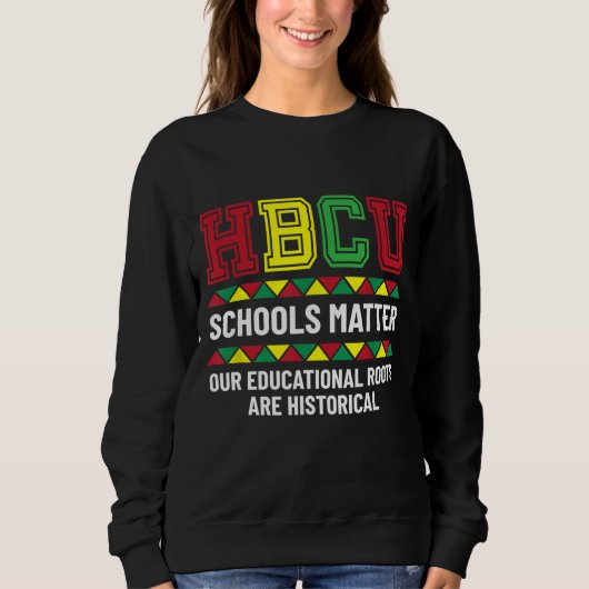 HBCUアフリカ系アメリカ人大学の学生ギフト スウェットシャツ (正面)