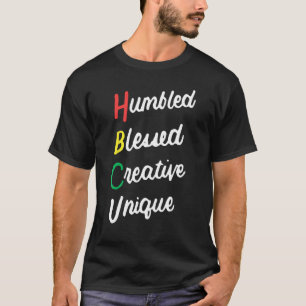 HBCUアフリカ腐植土賛美クリエイティブユニークブラック Tシャツ