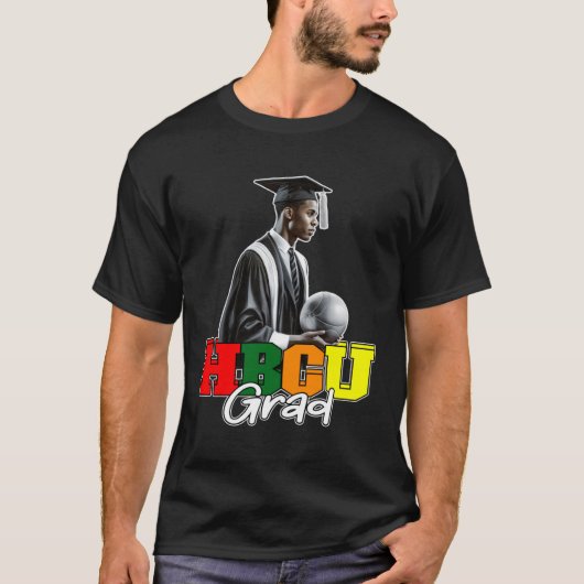 HBCUグラードカレッジ卒業生アパレル男性へー Tシャツ (正面)
