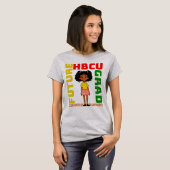 HBCUグラードヒストリカルブラックカレッジガール Tシャツ (正面フル)
