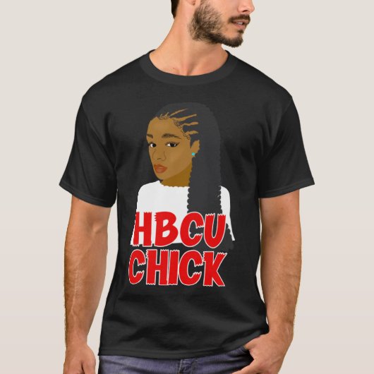 HBCUシック赤と白ブライド卒業/学生 Tシャツ (正面)