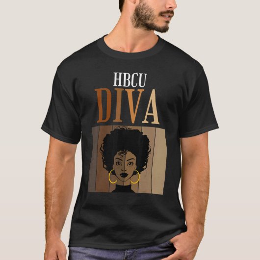 HBCUディバヒストリカルブラックカレッジユニバーシティーB Tシャツ (正面)