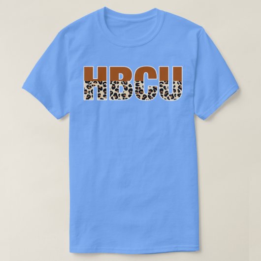 HBCUヒョウ印刷 Tシャツ (デザイン正面)