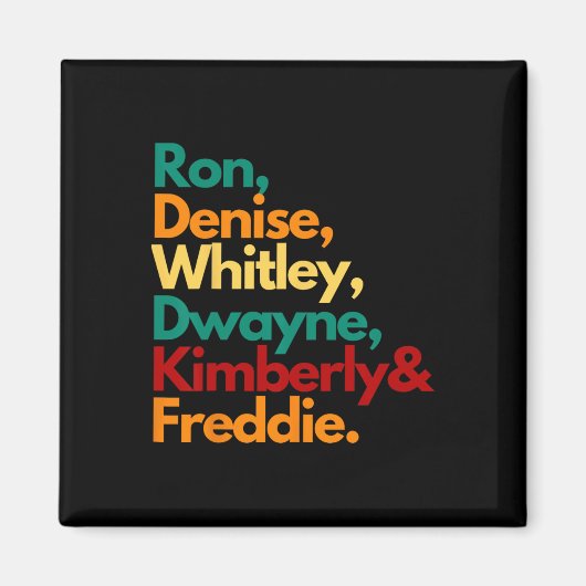 Hbcuブラックカレッジ卒業生ウィットリーレトロFor Wom マグネット (正面)