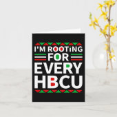 Hbcuブラックヒストリプライドヒストリカルブラックカレッジ カード (黄色い花)