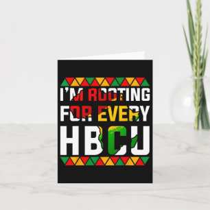 Hbcuブラック歴史月私はすべてのHbcのために根を張っている カード