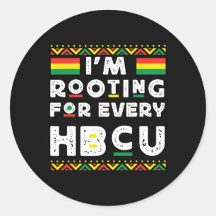 Hbcuブラック歴史月私はすべてのHbcのために根を張っている ラウンドシール
