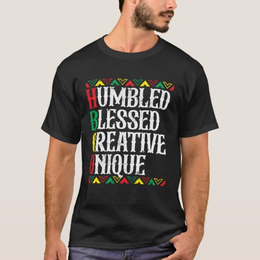 HBCUヘムリ賛美クリエイティブユニークHistorical Af Tシャツ (正面)