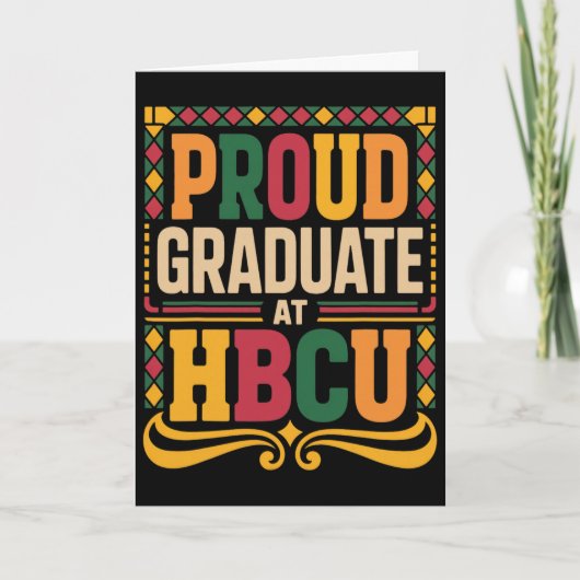 HBCU卒業式 ジューンティーンス 学校 歴史的 HBCU カード (正面)
