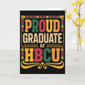 HBCU卒業式 ジューンティーンス 学校 歴史的 HBCU カード (黄色い花)