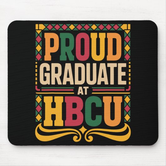 HBCU卒業式 ジューンティーンス 学校 歴史的 HBCU マウスパッド (正面)
