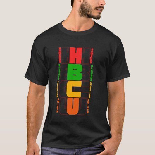 HBCU名門・祝福・クリエイティブ・ユニーク・黒人・教育 Tシャツ (正面)