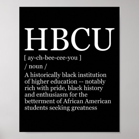 Hbcu大学ブラックヒストリー月 ポスター (正面)