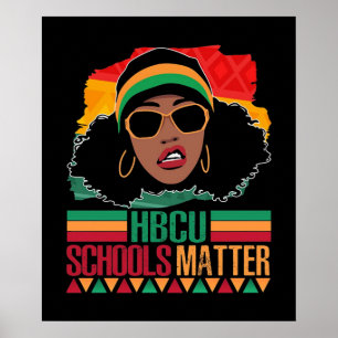 HBCU学校物質ヴィンテージ ポスター