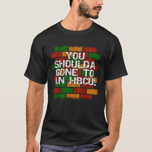 HBCU学生または卒業ブラッギング Tシャツ (正面)