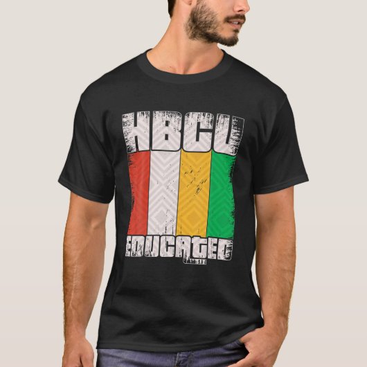 HBCU教育の卒業ヴィンテージブラックヒストリ Tシャツ (正面)