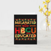 Hbcu教育を受けたアフリカプライドブラック・ヒストリー月 カード (黄色い花)