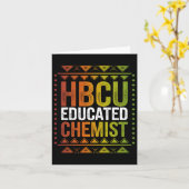 Hbcu教育を受けた化学者ブラック歴史月未来G カード (黄色い花)