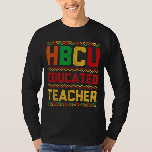 HBCU教育アフロヒストリカルブラックコレグ Tシャツ (正面)
