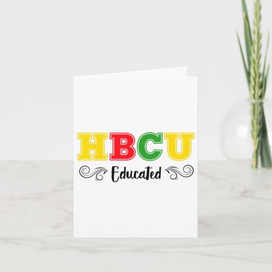 Hbcu教育プライド歴史的ブラックカレッジユニヴ カード (正面)