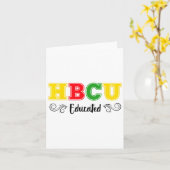 Hbcu教育プライド歴史的ブラックカレッジユニヴ カード (黄色い花)